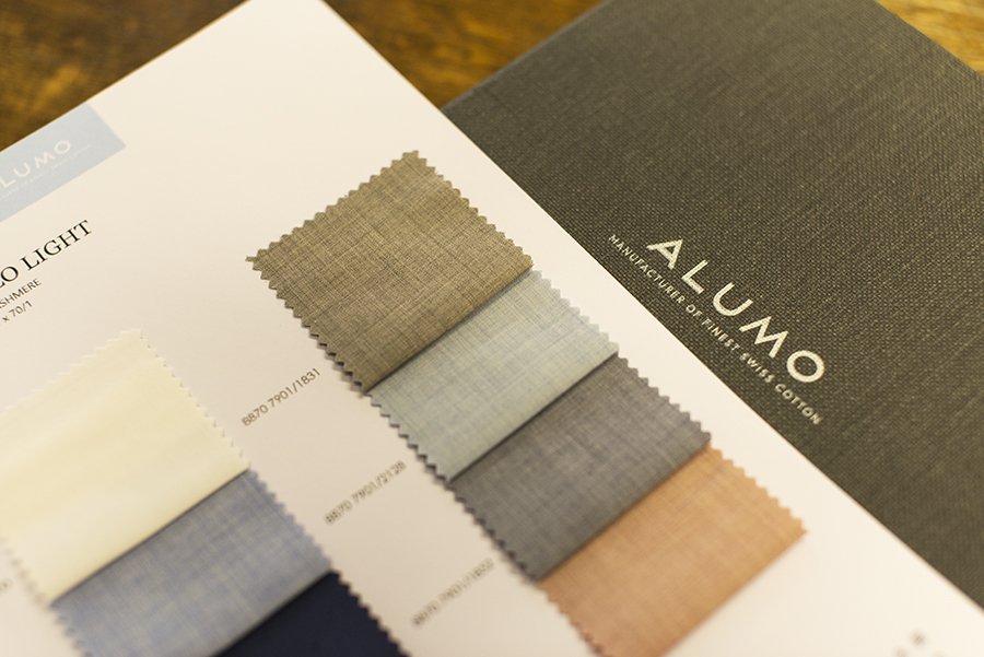 Bespoke shirts are now being created using our partner fabric Alumo, exceptional swiss cotton. This material is one of our favourites and we know you'd like it too. Should you need a new bespoke shirt please call or email Neil on 01254 367968 neil@charlescampbellbespoke.co.uk