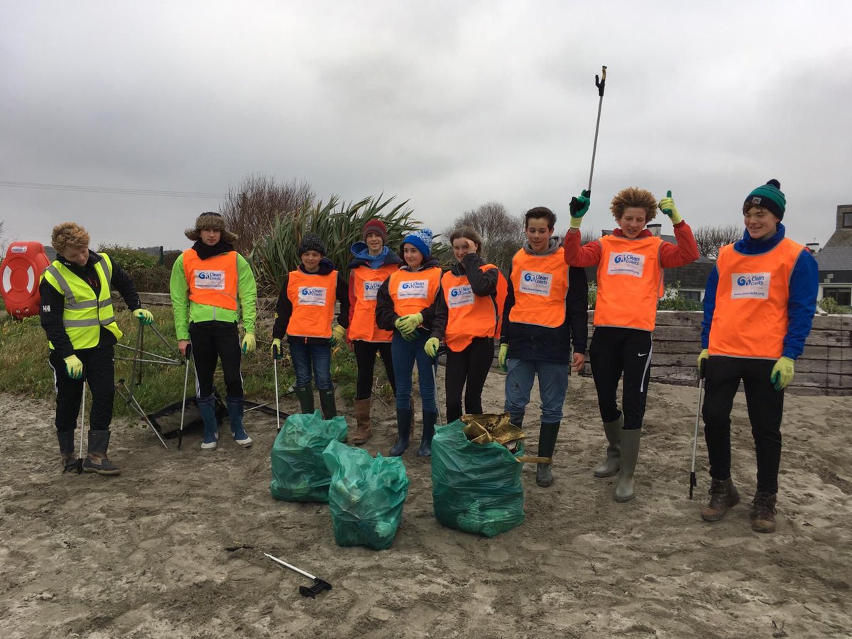 KinsaleOEC's tweet photo. Our Young Mariners had a very busy day yesterday. They conducted two extensive Beach Clean at the Dock Beach, Kinsale and Garrylucas Beach near the Old Head.

As you can see they gathered quite a lot of plastics and rubbish that has washed over recent rough weather. https://t.co/i8LPWdcicU