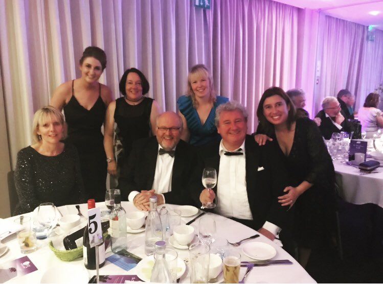 Team @RamsdensBurnCo at <a href="/ThreeBearsFdn/">Three Bears Foundation</a> ball 💜 we all had a lovely night raising money for <a href="/PancreaticCanUK/">Pancreatic Cancer UK</a>