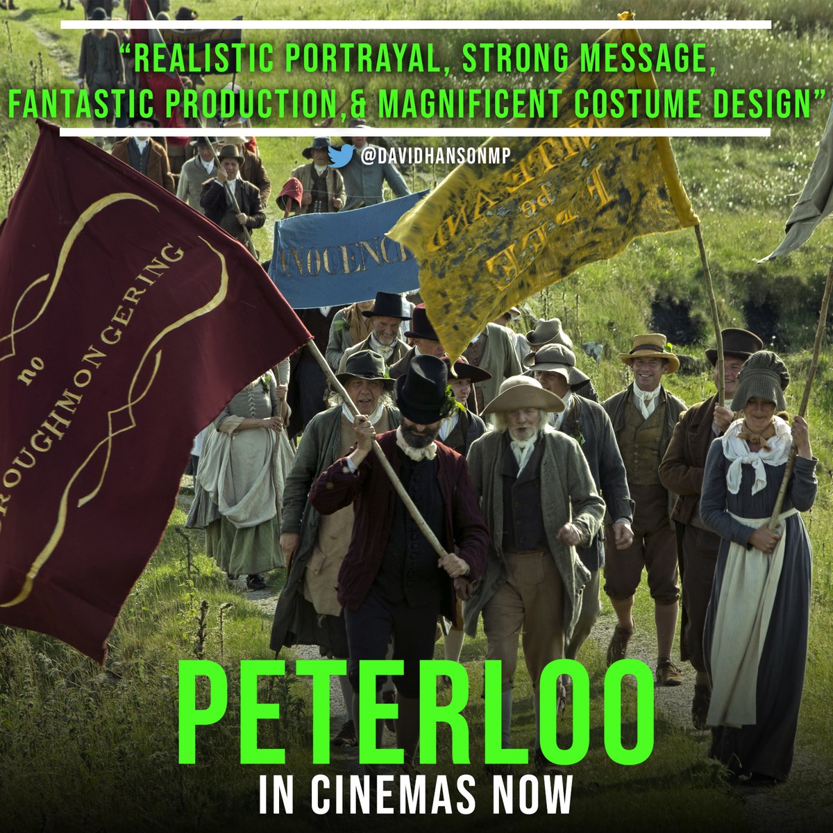 ‘Ye Are Many’: Film Review - Peterloo - in cinemas now
#Peterloo <a href="/PeterlooFilm/">Peterloo</a> 
ow.ly/7p3r30mENqk