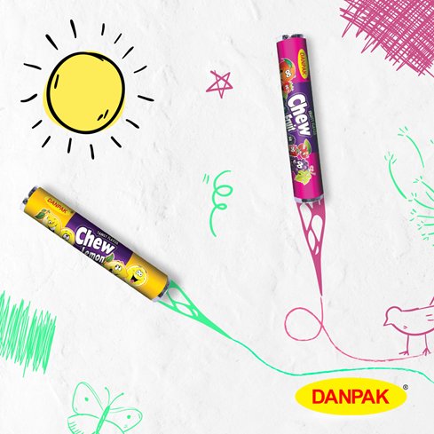 DanpakPakistan's tweet photo. Have a wonderful day and for some extra zesty, fruity flavor, CHEW! 
#Chews #Danpakfoods https://t.co/T4HnULzWtg