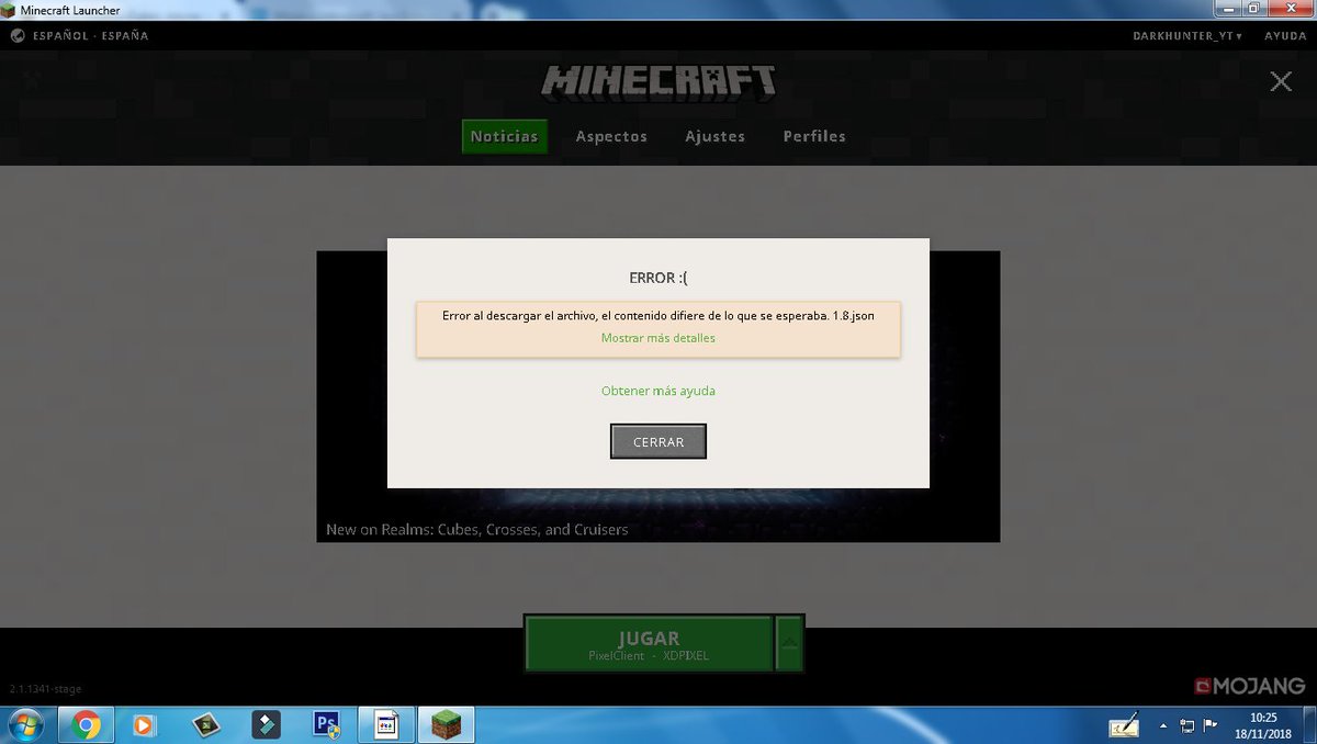DarkHunterGamer's tweet image. alguien me ayuda por que me sale esto? me instale el pixel client y no lo puedo iniciar me sale eso @JeremyXHD1 @JOrdwell_U @ElTioAl3cz @EnterYT123 @ColaaHD @slainers80 ? me ayudan