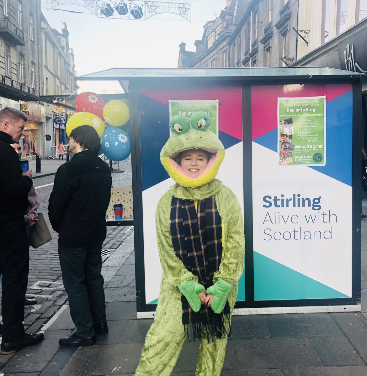 StirlingCouncil's tweet photo. Wondering why there’s a frog at #StirlingChristmasLights?
@Frogdotnet is #Stirling’s new one stop shop directory for all local info & services. #FrogConnects
More info on Frog coming soon... https://t.co/y4RkaKtM4G
