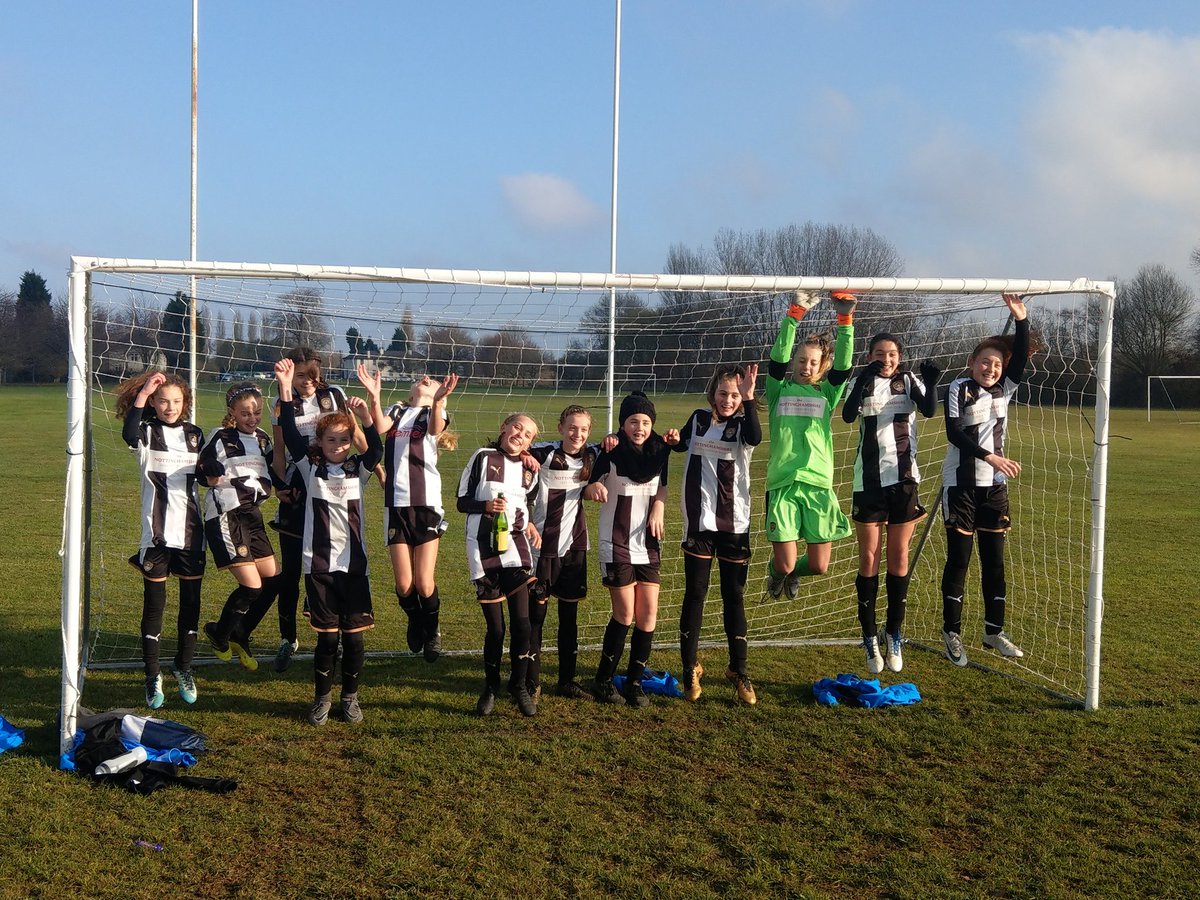 McgrorySea's tweet photo. Fantastic team performance winning 3-1 away to west Bridgford  boys and winning promotions so proud of all the girls and so proud of my daughter ABI -Jane well done girls #thefutureisblackandwhite 
#coygp https://t.co/e4EF2jIICm