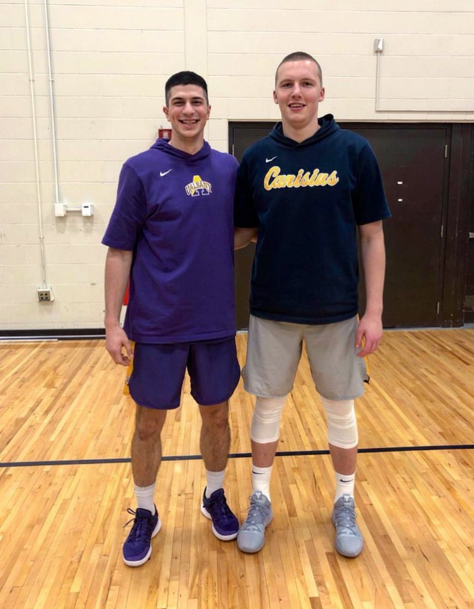 SCAhoops's tweet photo. It’s always a fun time when our #SCAalumni get to vs each other🏀👏🏽
Proud of both of these guys and their hard work! @Griffs_MBB @UAlbanyMBB https://t.co/qWmjUmkZPt