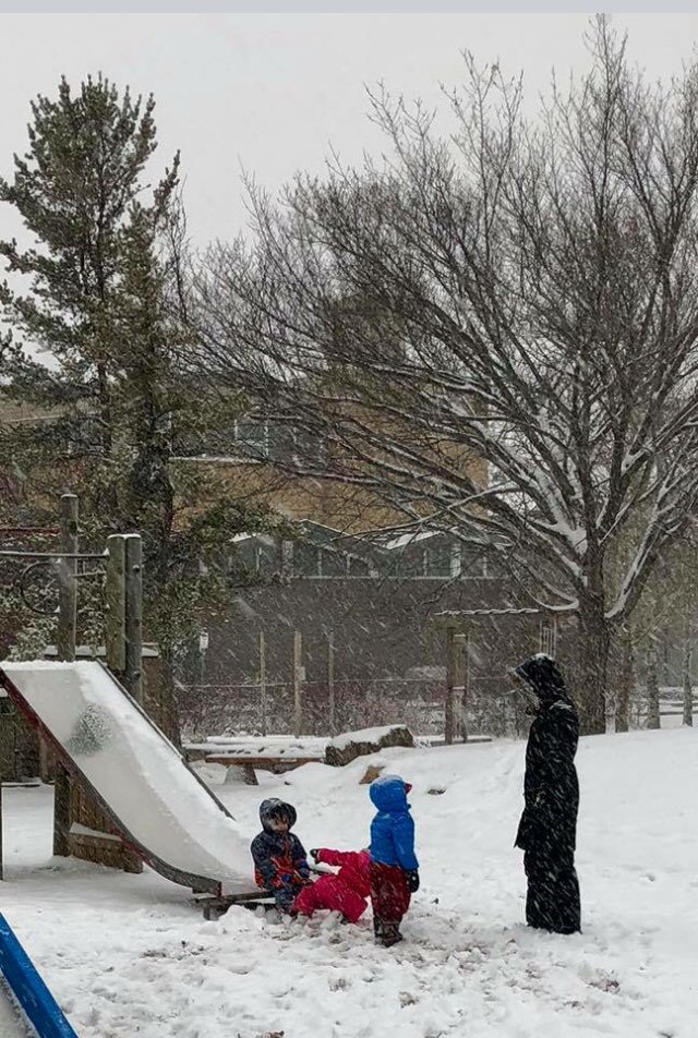 StrathconaNurs1's tweet photo. So much fun was had Friday morning. Faster slide rides and softer landings. #snow #playground #yeg #yegpreschool https://t.co/VNQ16SdKve