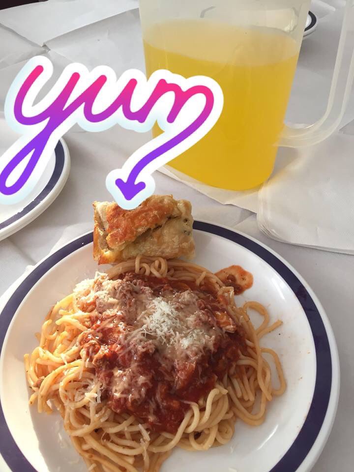 Another delicious creation by staff and patients in our Sunday cooking time! Vegetarian bolognaise and homemade cheesy garlic bread! Beautiful!!
