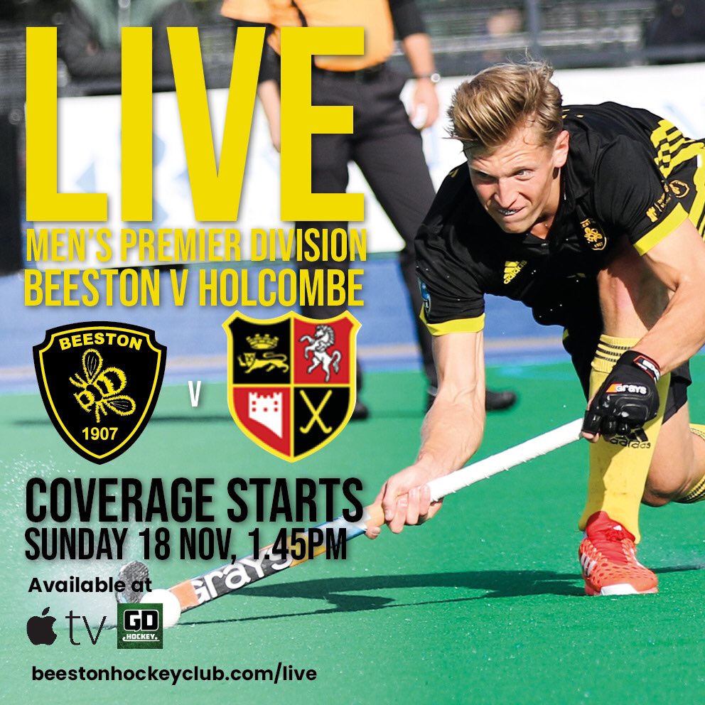 OfficialBeeHC's tweet photo. 🤗Don’t forget to join us on BeeTV at 1:45pm as the Bees take on Holcombe in the Men’s Premier Division.

@EHLHockeyTV’s Nick Irvine and our very own, Steve Musson will be commentating from the Chapel. ⛪️ 

Tune in here 👇🏻

https://t.co/oCTvTdlIjH 🐝📺 https://t.co/lGyCcwLM5N