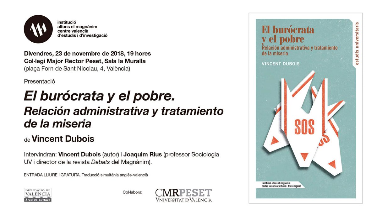 Esta setmana tenim tantes presentacions de llibres que no ens caben en una piulada: salut, literatura valenciana medieval (Curial e Güelfa), la biografia de Llombart, sociologia, filosofia... Ens ajudeu a difondre'ls? Gràcies
