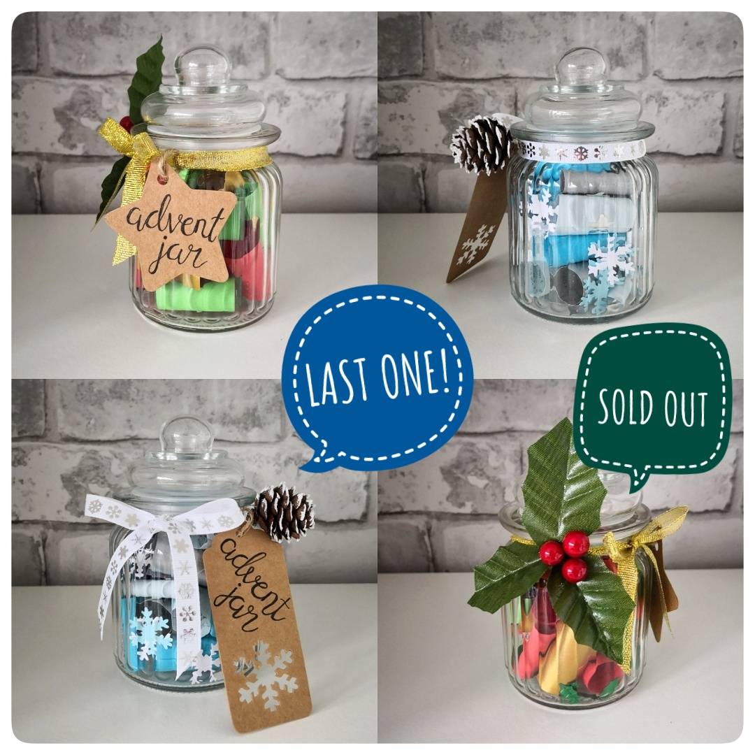 RawCreations_UK's tweet photo. Last chance to grab an advent jar! The Holly Jars are sold out and I only have one Snowflake Jar left!
Head to my Etsy shop to grab the last one!
#christmas #advent #adventjar #feelingfestive #christmascountdown #lastone #handmade #handmadechristmas #etsyseller #etsychristmas https://t.co/VjMt5v0bc6