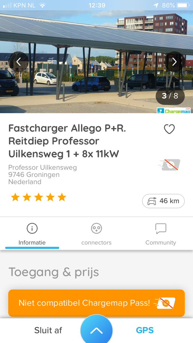 Grappig: Het eerste openbare snellaadpunt in Groningen stad ontworpen door <a href="/VMEZArchitecten/">Van Manen en Zwart</a> en <a href="/OosterhofHolman/">Koninklijke Oosterhof Holman</a> ism <a href="/gem_groningen/">Gemeente Groningen</a> staat nu vermeld in <a href="/Chargemap/">Chargemap</a>