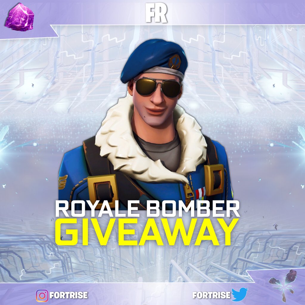 fortrisen's tweet photo. To participate in this Twitter Royale Bomber giveaway,
-
1. Follow @fortrisen 
2. Retweet this tweet
-
Winners will receive a Royale Bomber redeemable code. If the winner failed to redeem the prize, the winner will receive 7500 V-bucks instead. Stay tuned for more updates. https://t.co/87Vg5oEm8F