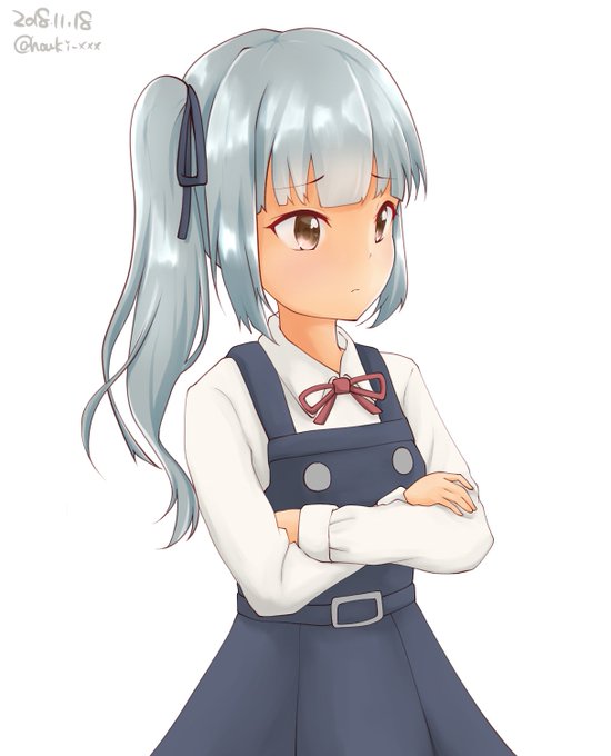 たまには司令官に甘えたいけどどうすればいいのかわからない霞#艦これ版深夜の真剣お絵描き60分一本勝負#艦これ版真剣お絵描き60分一本勝負_20181118#霞進水日 