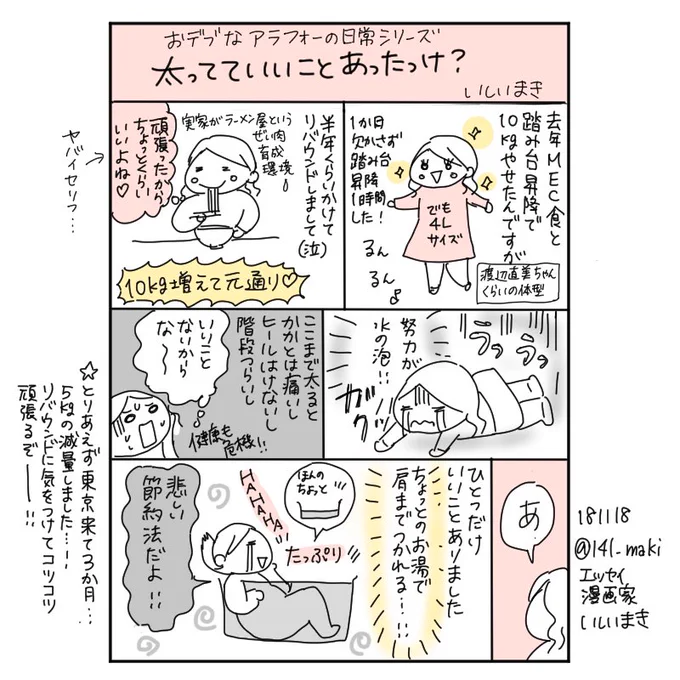 おデブなアラフォーの日常シリーズ
【日常】太ってていいことあったけ? 