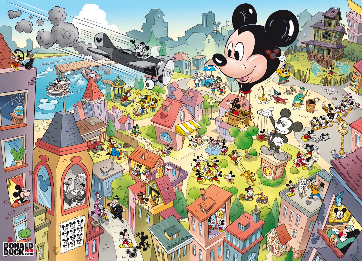 Heb je niets te doen deze zondag? Tel dan alle Mickey's in deze plaat! 
#mickeymouse90️🎈