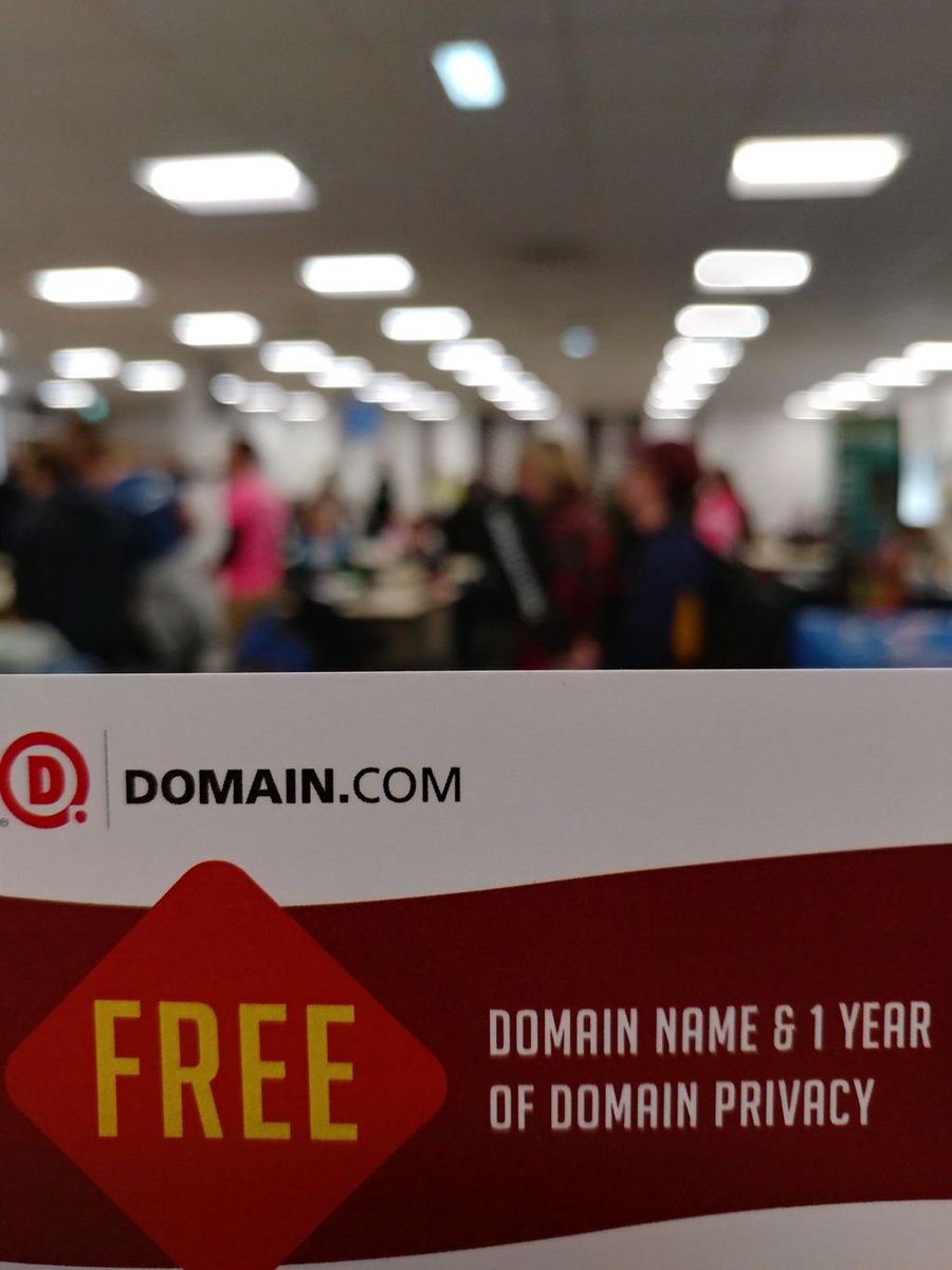MLHacks's tweet photo. Are you at @DurHackEvent? Make sure to snatch your free domain from @Domaindotcom at the MLH table!
#DurHack2018 https://t.co/OY7bPKo950