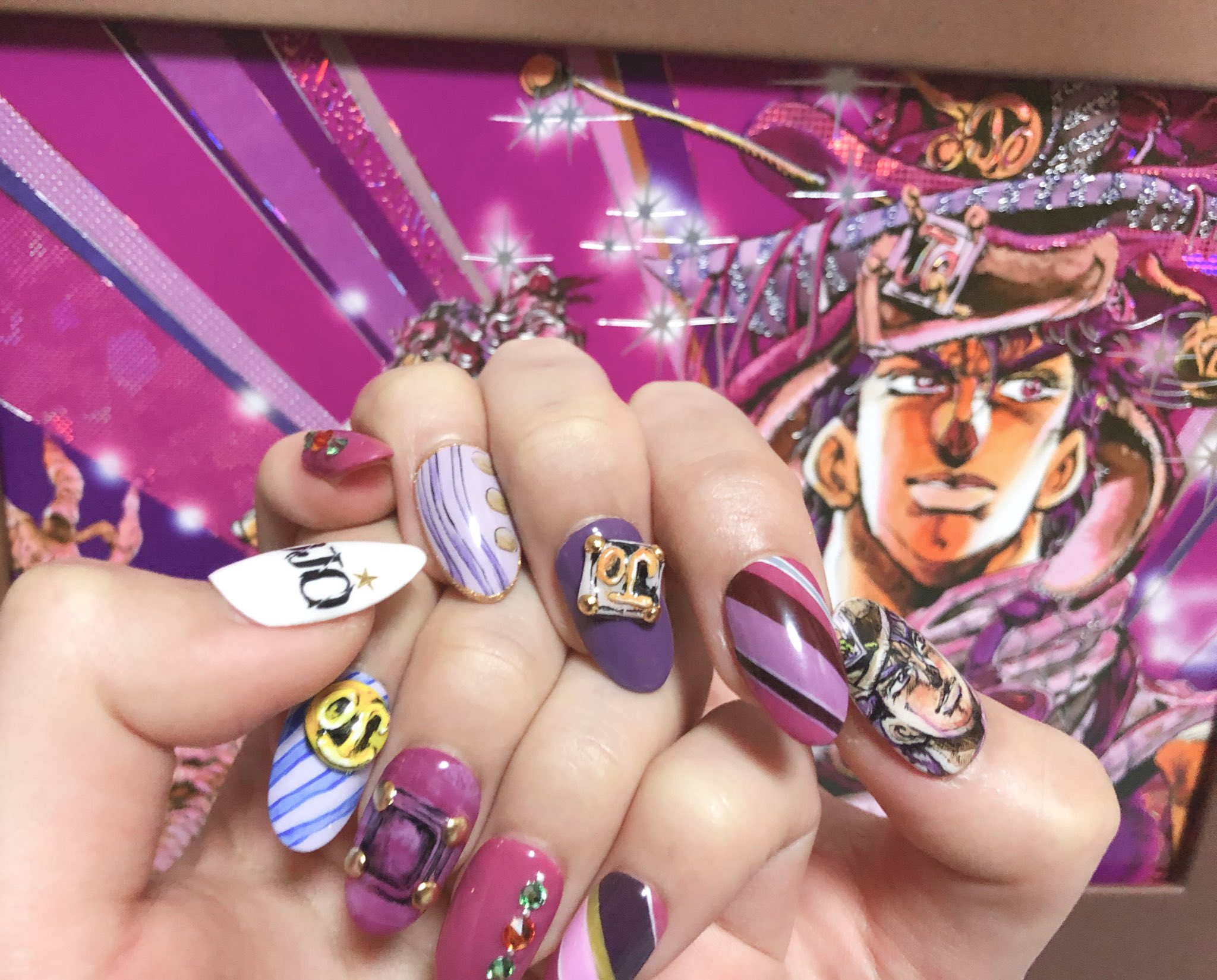 R ジョジョネイルお願いしてきた 原画ジョセフイメージです T Co Fivl68n7pc Twitter