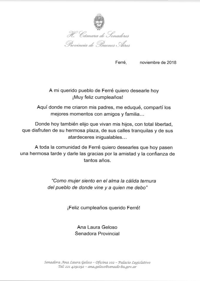 "Como mujer 
siento en el alma la cálida ternura del pueblo de donde vine y a quien me debo"
¡Feliz cumpleaños querido Ferré!🎈
#MiLugar