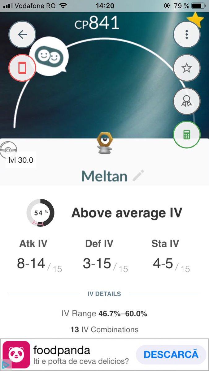 Meltan Iv Chart