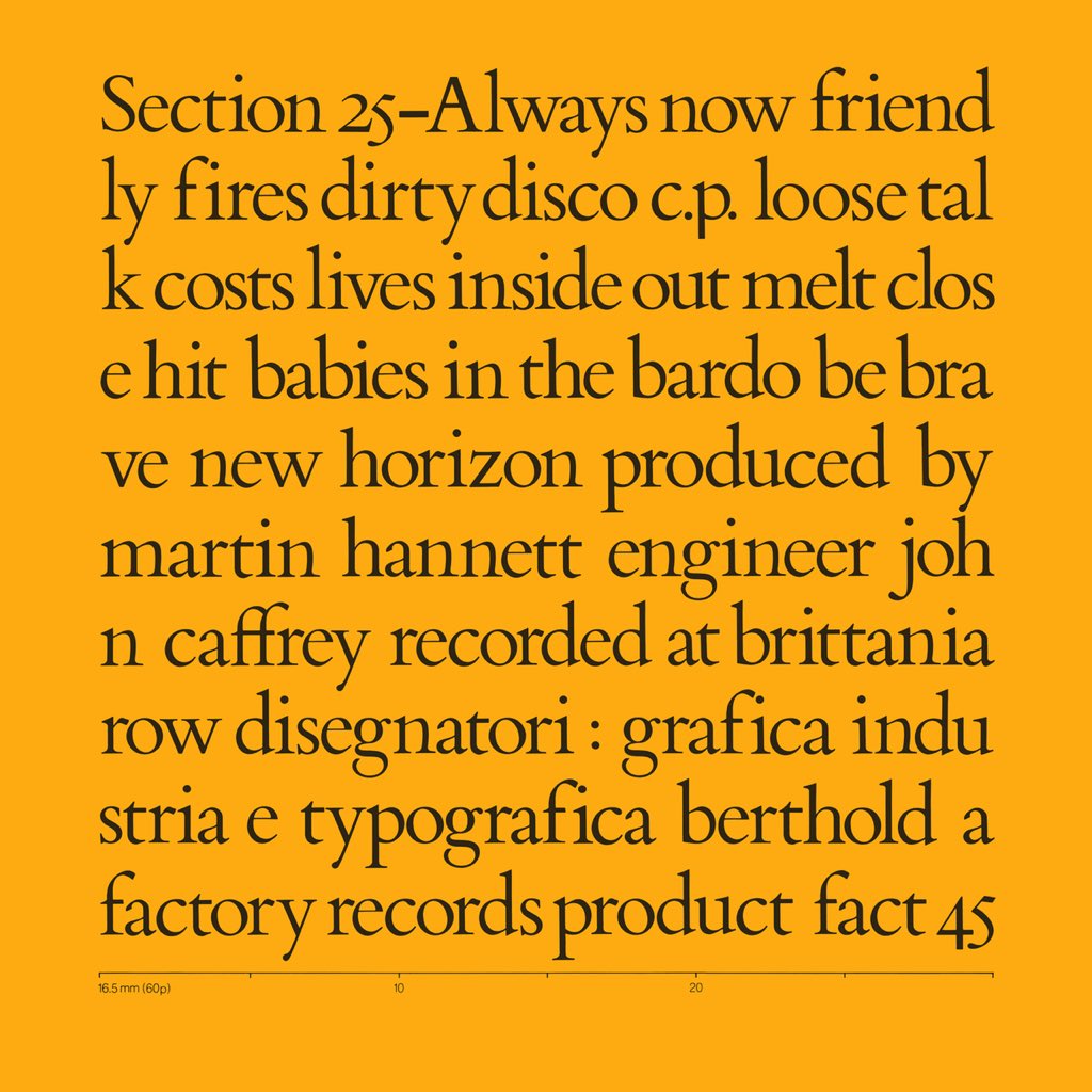 donald_soutar's tweet photo. Section 25 — Always now, 1981. Cover by graphica industria (aka Peter Saville) @DesignMuseum @dazarbeygui #fontsunday #FACT45 https://t.co/YLd89E4jmG