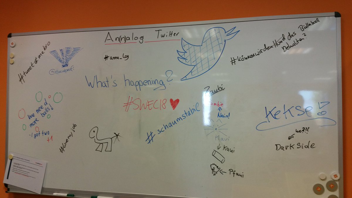 bitschupser's tweet photo. An(n)alog Twitter #swec18 https://t.co/1CQhr8EtJw
