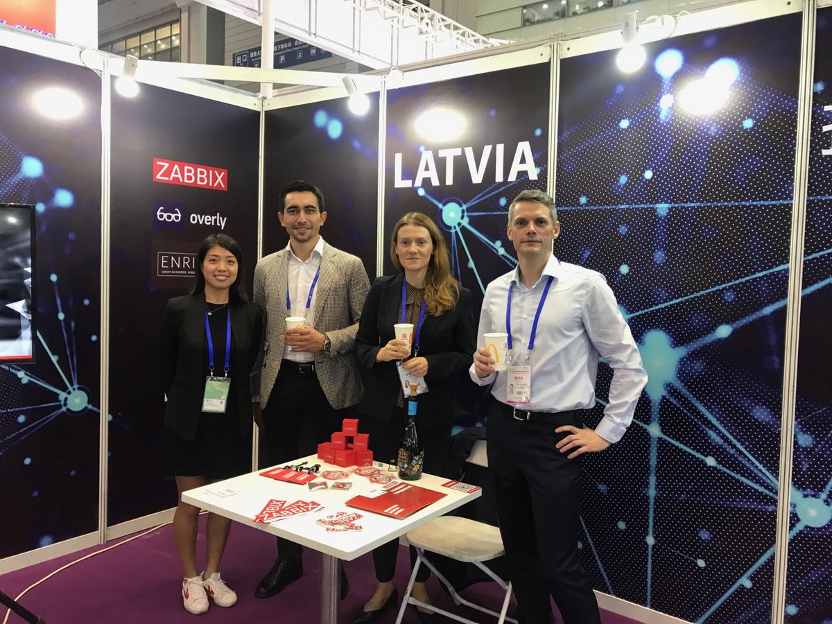 ENRIGA_intl's tweet photo. Celebrating #LV100 Latvia's 100th Anniversary at China Hi-Tech Fair #chtf2018 #chtf https://t.co/mTvHk6bVNm