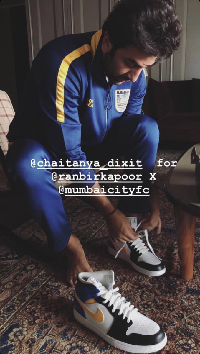 Team Ranbir Kapoor on X: New addition to the sneaker freaker 👟 collection  #RanbirKapoor 💓  / X
