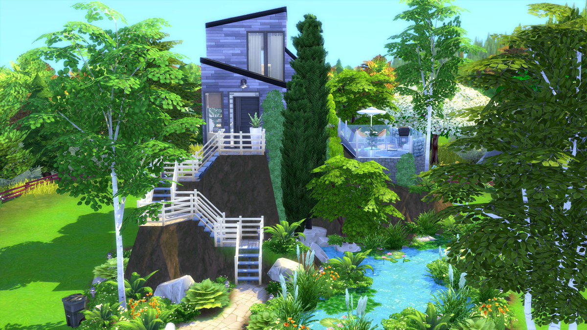 CharlyPancakes's tweet photo. I am uploading my first ever Youtube video right now. It's so exciting 😱 It will be a #thesims4 speedbuild using the new #terraintools! It wasn't easy but I am happy with how it turned out in the end 🤭 https://t.co/4Gw4BcMuMN