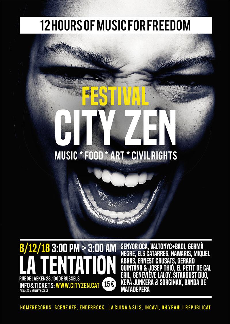 ‼️OH LA LÀ BRUSSEL.LES‼️El 8 de desembre al @festivalcityzen amb molts artistes del país! Venda d’entrades al web cityzen.cat. 
#presospolitics #8desembre #brussels #exiliades
