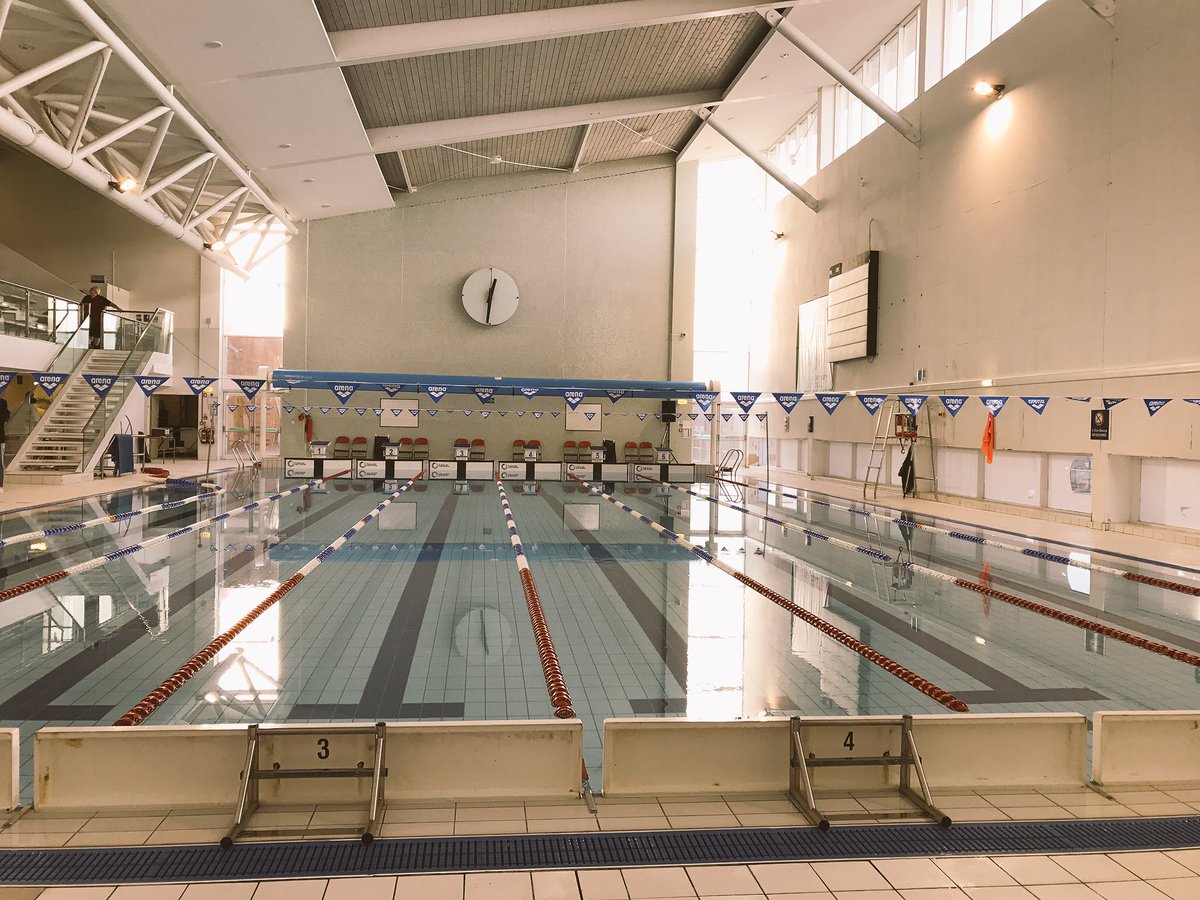 Calm before the storm! Pool prepared and looking ready for some exciting races! Best of luck everyone!