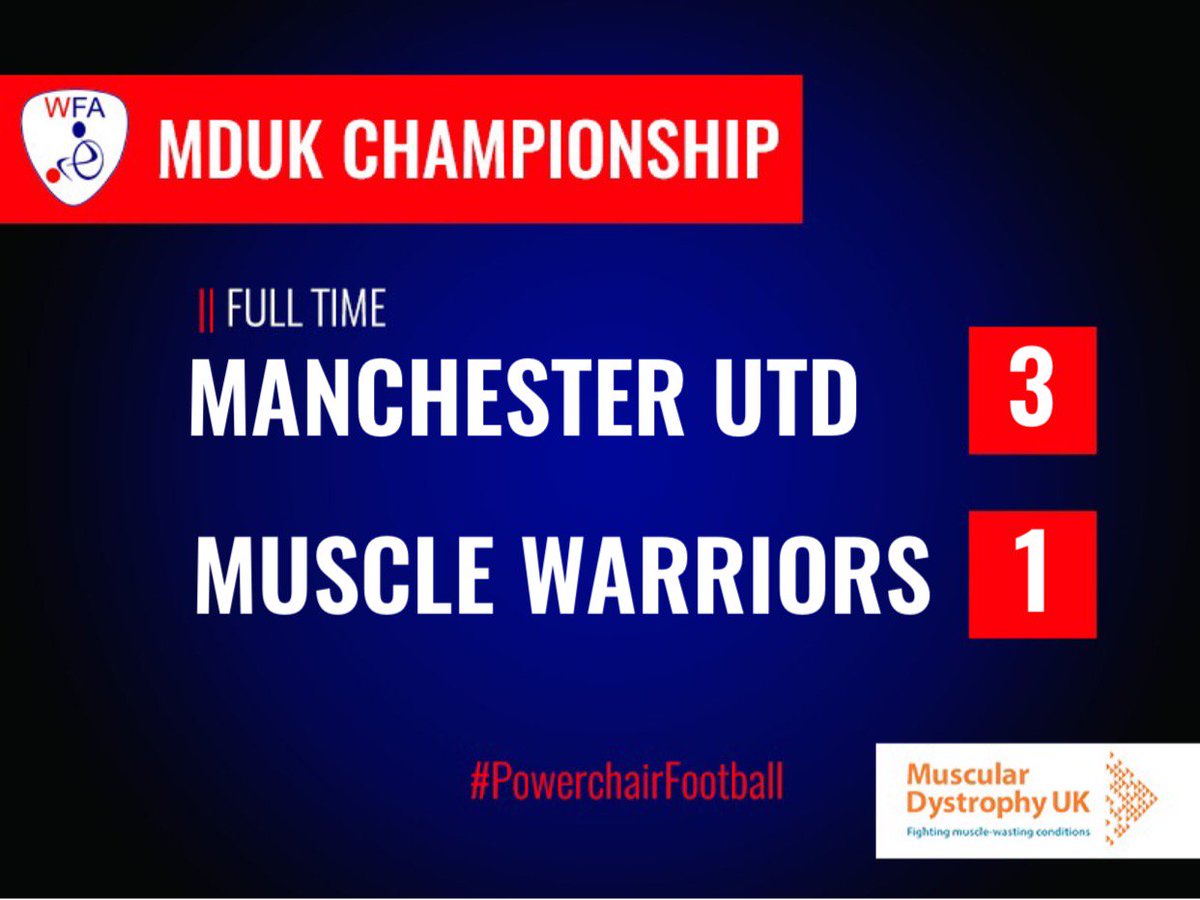 The_WFA's tweet photo. #PowerchairFootball Result from this mornings matches at the MDUK Championship https://t.co/FxYAHInhVI