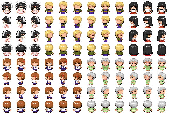 Rpgツクールmv用 東方キャラ Aキャラチップ2