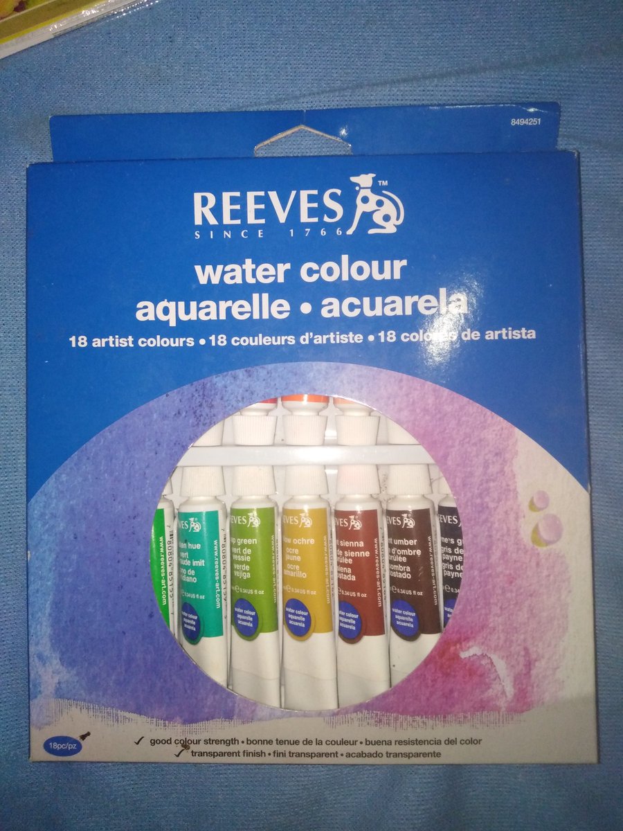 Pee___'s tweet photo. สีน้ำ​ยี่ห้อ​ reeves 18​ สี​ 300​ บาท https://t.co/VRSfSIk5Ky