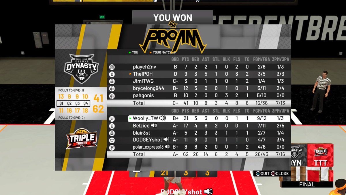 WooIIyy's tweet photo. GGs to Deluxe Dynasty #2KDLS2 @2kdownunder https://t.co/U64RAWyC0L