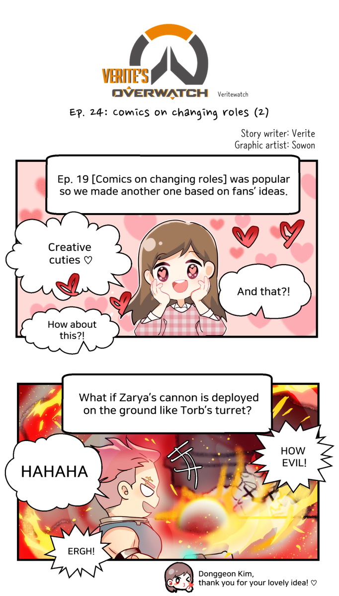 veritedebuisson's tweet photo. Veritewatch Ep. 24: Comics on changing roles (2)
Lots of amazing ideas! :D
#Veritewatch #Overwatch #Zarya #Torbjorn #Symmetra #Roadhog #Pharah @PlayOverwatch https://t.co/a2TqsWQcax