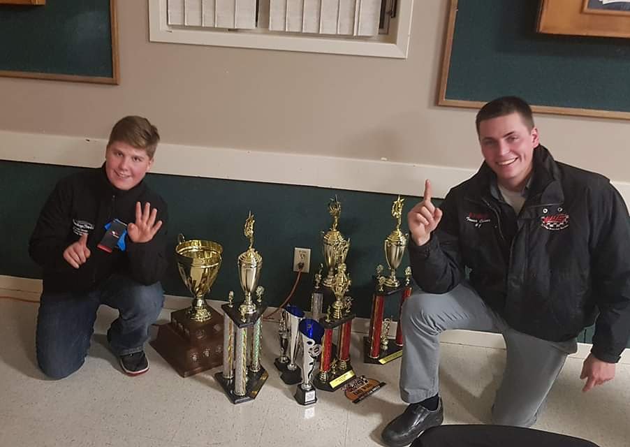 4 championship in #2018, 46 wins, driver of the year, most popular, rookie of the year, record setter, thank you for an amazing 2018 #proud #nascar #racecar #win #checker #canada #ExeterON <a href="/breezebag/">thebreezebag</a> <a href="/crabbyjoes/">Crabby Joe's</a> @marykeetch <a href="/karcherprowash/">Karcher Professional</a> <a href="/8downy8/">Mark Downham</a> #kid @PreciousBloodCS