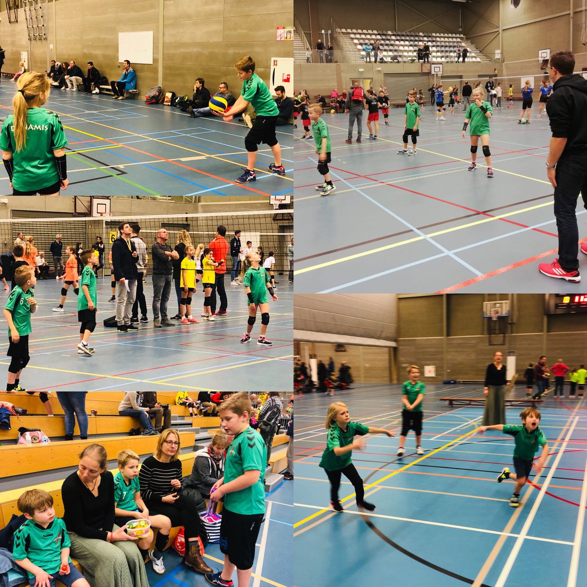VCDunamis's tweet photo. Vandaag was er weer een mooie cmv-dag waarbij onze jongste spelers zich van hun sportieve kant lieten zien. 9 december spelen we in onze eigen hal, komen jullie dan ook kijken en/of meehelpen? https://t.co/oGWzERixoX