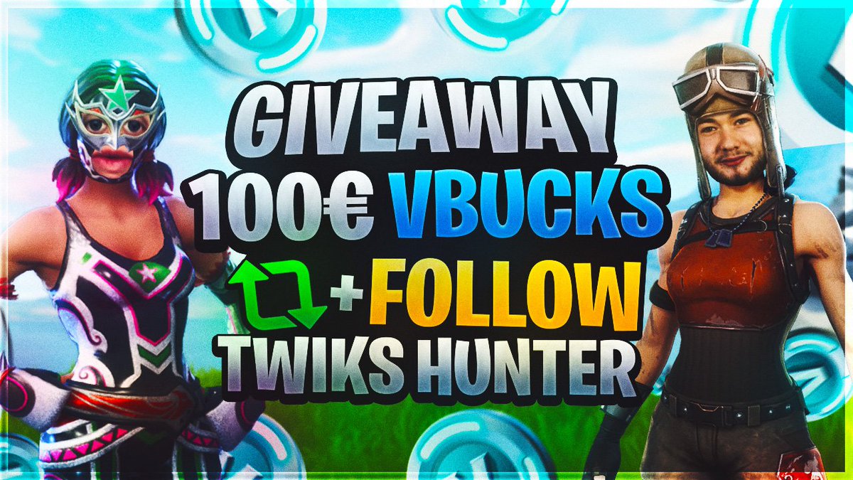 SLY_hunterr's tweet image. ⭐️ GIVEAWAY 100€ V-BUCKS 

⭐️ FOLLOW @SLY_hunterr &amp;amp; @twiks_xd

⭐️RETWEET + FAV CE POST 

⭐️ LE GAGNANT DANS 1 SEMAINE
