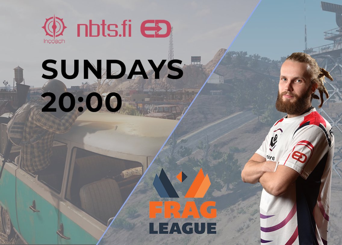 #GAMEDAY👊🏼 Tonight we continue with #FragLeague at 20:00! 

📺twitch.tv/69horseman69

#esportsfi #pubg #ENHANCED