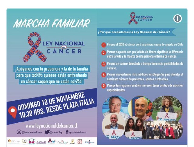 colegioenfermer's tweet photo. Hoy se realiza  marcha familiar en el país para pedir que se agilice la tramitación de la Ley Nacional del Cáncer. https://t.co/v1J0OmAnM3