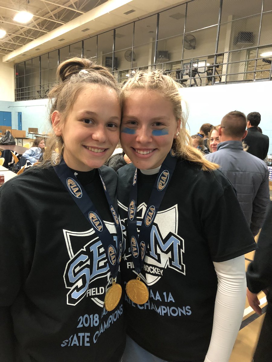 marcmags7's tweet photo. Soccer champs in 2012...State Field Hockey Champs in 2018.  Congrats Mia and Alex. @SemFieldHockey @LWesneskiJr https://t.co/4w1mLEgp9T