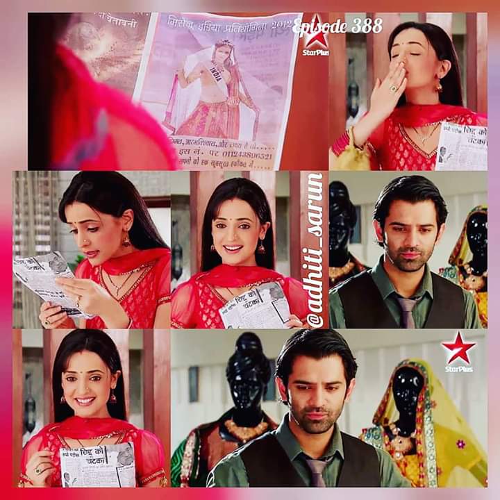 s_adhiti's tweet photo. •#Arnav gifts #Khushi a Photo Frame with her pic (Calendar Shoot-Khushi in Red- #FirstRabbaVe) in it😍
•Khushi decides to participate in d Mrs India Competition
Today's Episodes of #RabbaVe, E387 & E388, 7-8 pm IST ON #StarUtsav💖
#IssPyaarKoKyaNaamDoon #Arshi
#Sarun #IPKKND https://t.co/wlkzz62FrB