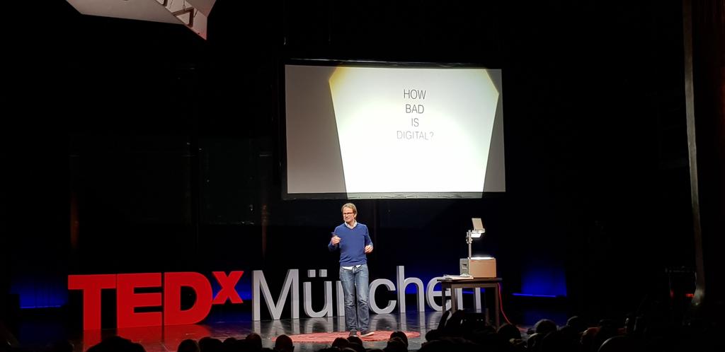 webpilz's tweet photo. What a question on the #tedxmünchen 😁
#love #faith #hope https://t.co/W9e2mrx919
