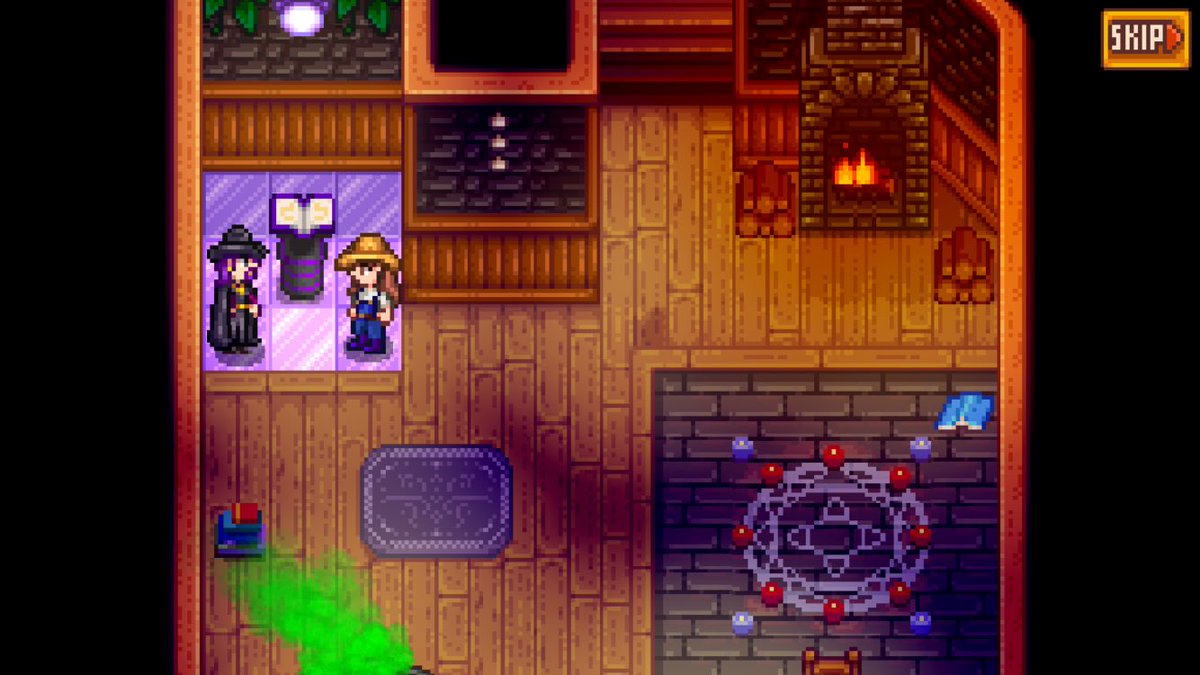 ToonToon_tw's tweet photo. #StardewValley เมื่อทำคอมมูนิตี้เซนเตอร์จบจะมีเควสของพ่อมดคือพ่อมดอยากได้น้ำหมึกที่อยู่กับแม่มดแฟนเก่าก็ต้องทำตามเนื้อเรื่องไปเพื่อเข้าไปบ้านแม่มดด้วยถ้าทำสำเร็จพ่อมดจะเปิด นส ที่สามารถสร้างบ้านจูนิโม้ไว้เก็บพืชผลในฟามเราได้ด้วยนะน่าร้ากกกก https://t.co/zlEDEJ2VcP