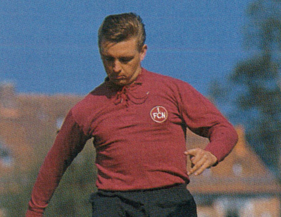 exclubberer's tweet photo. Gustav „Gustl“ #Flachenecker spielte von 1959 bis 1966 für den #FCN 94 mal in der Oberliga (47 Tore) und 27 mal in der Bundesliga (12 Tore). Er wurde 1961 Meister und 1962 Pokalsieger. #DerClub https://t.co/qQBHs5Ighh