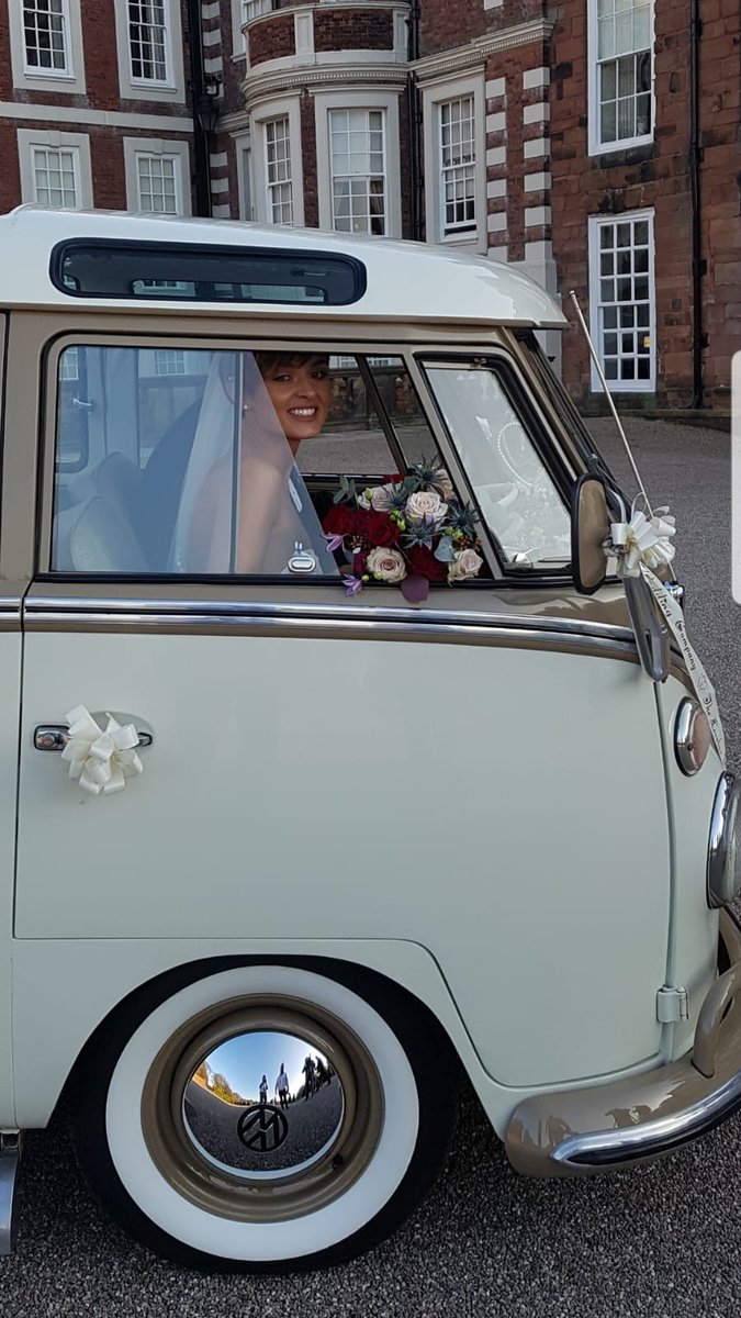 TheLovebusWedCo's tweet photo. Congratulations Kerry &amp; Sean married yesterday in glorious sunshine @KnowsleyHall with our beautiful #LovebusDelilah #wedding #vwwedding #weddingtransport https://t.co/pdxw0Olrh2