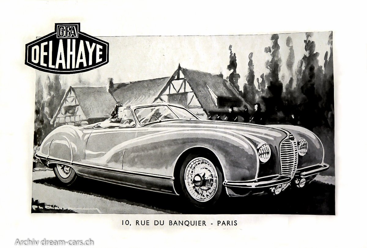 dreamcar_ch's tweet image. Cool old commercial #AstonMartin, #Rootes, #Delahaye, #Chausson