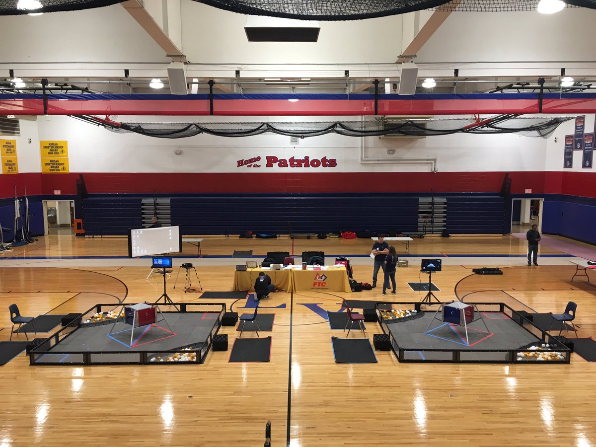 lenape_valley's tweet photo. Good Morning Robo Harvest!! ❤️💙Everything is set up and ready for the competition this morning! We hope to see some patriots there to support!  🤖🤖 https://t.co/OGCVTxwLip