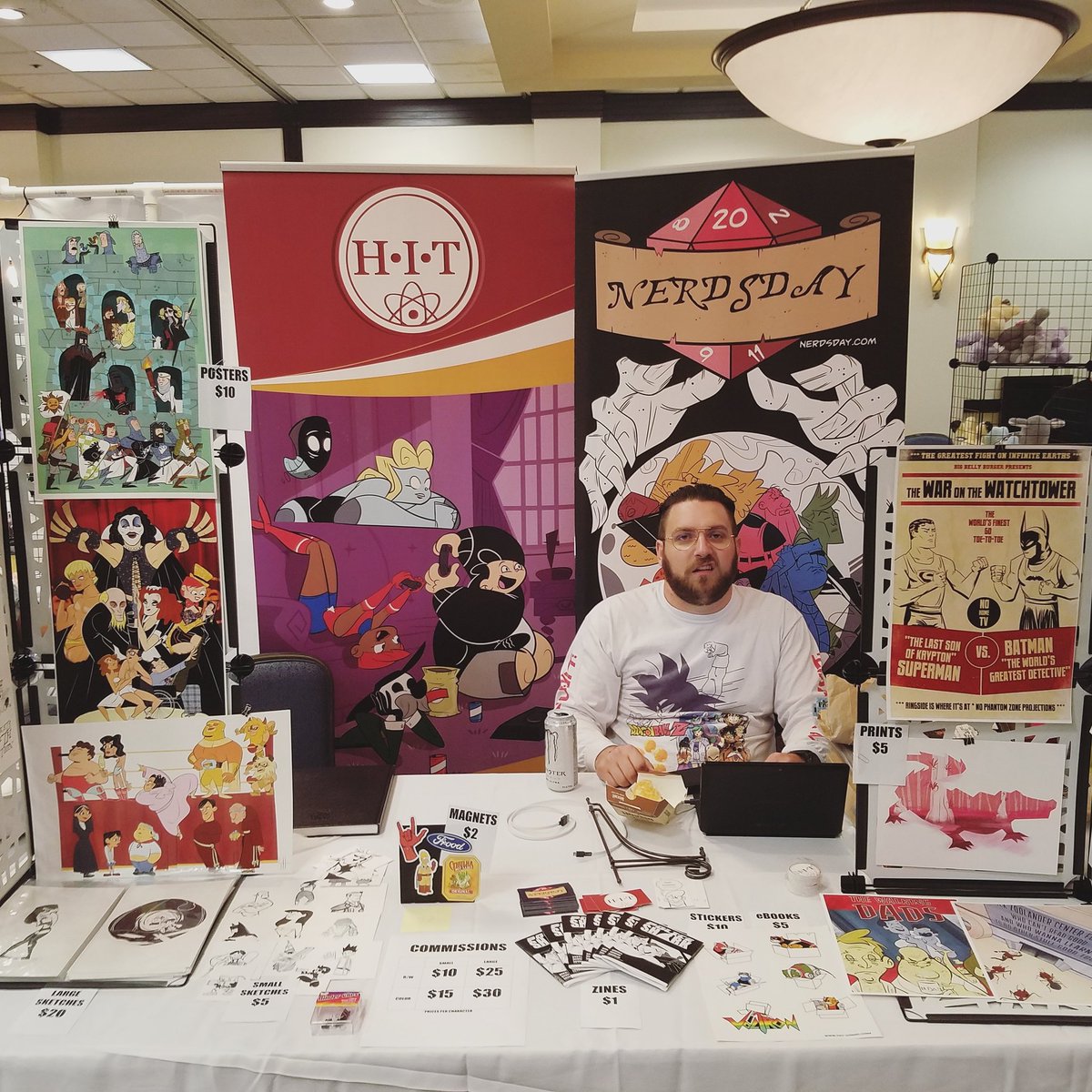heroinstitute's tweet photo. Its mf'n Sunday. Tim for SWFL comic con in Fort Myers. Got that coveted Monster and Wawa sponsorship!
#webcomics #comics #comiccon #SWFL #swflcomiccon #dnd #dnd5e #dungeons #dragons #dungeonsanddragons #art #commissions https://t.co/d0xufol9uS