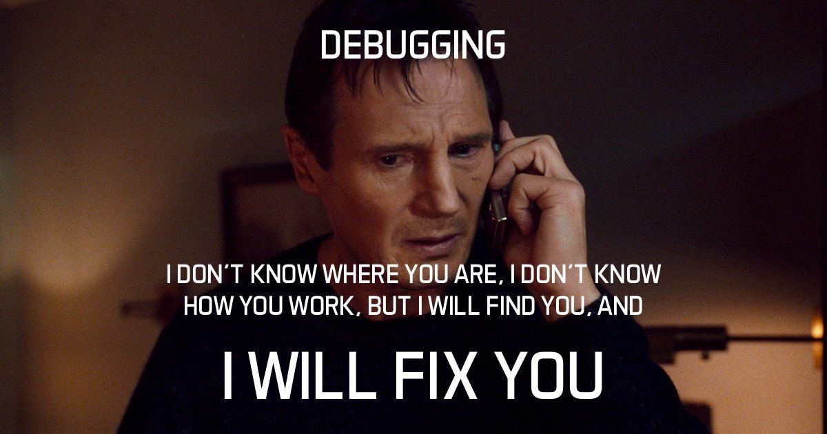 CodeandGeek's tweet image. #MemeDelDia ¡Te buscaré, te encontraré y acabaré contigo!